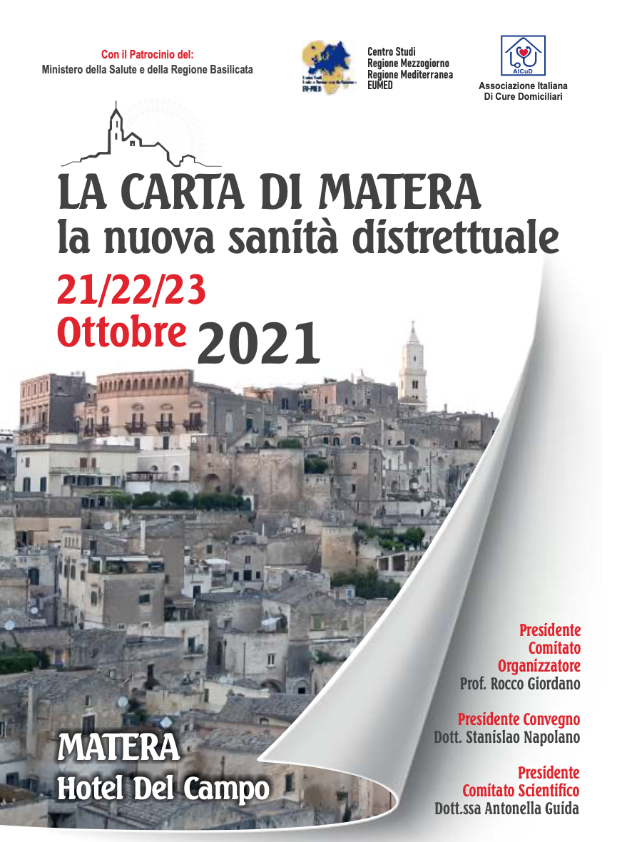 La CARTA di MATERA - la nuova sanità distrettuale